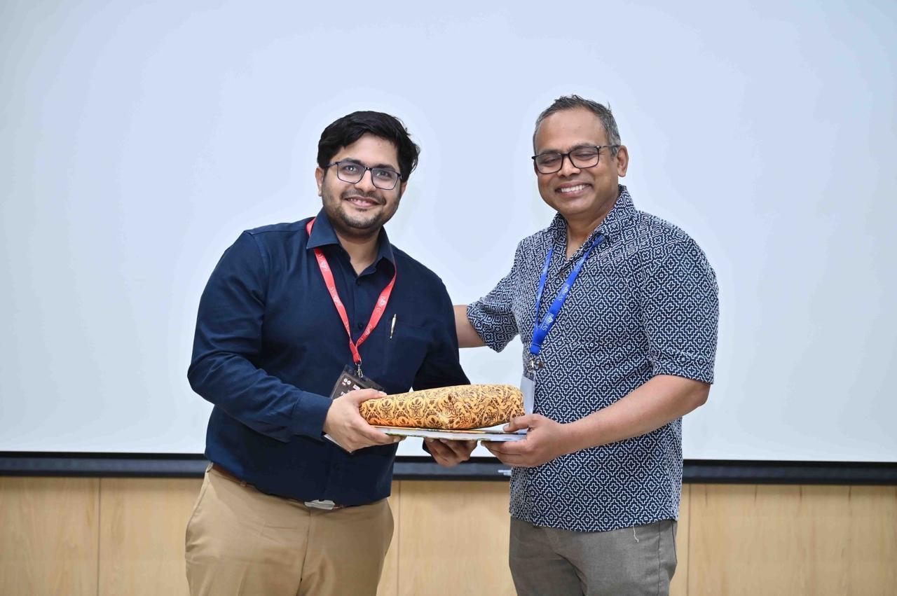 Dr. Samarth Ajay Thakkar being felicitated at a foot and ankle conference in Pune, 2026